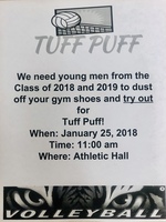 Tuff Puff Volleyball Try-outs