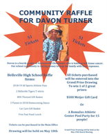 Community Raffle for Davon Turner