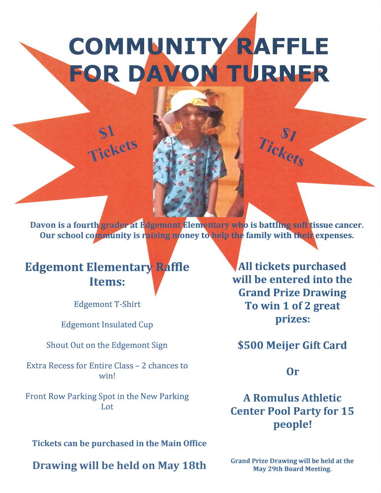 Community Raffle for Davon Turner