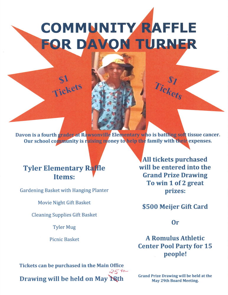 Community Raffle for Davon Turner