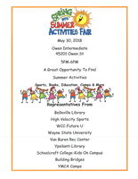 Spring Into Summer Activities Fair
