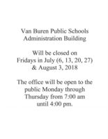 VBPS Administration Building Hours
