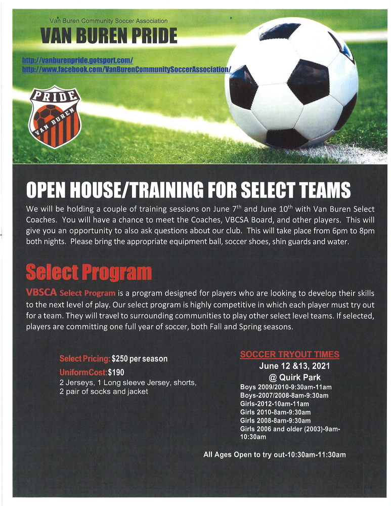 Van Buren Pride Soccer
