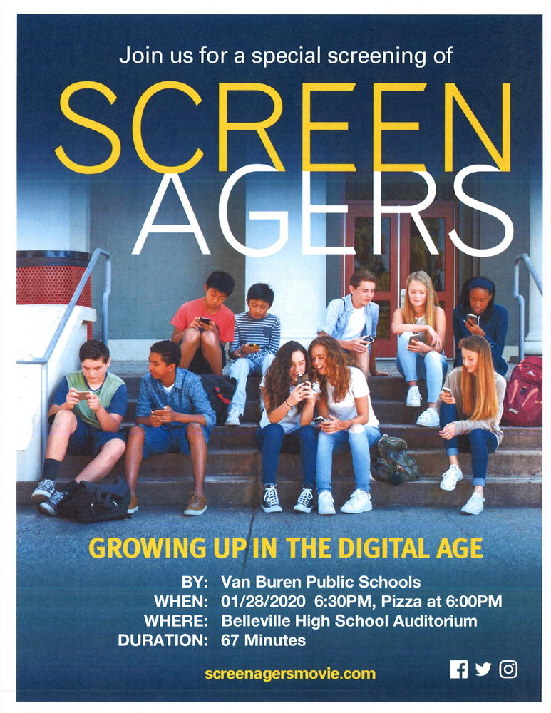 Viewing of Screenagers 1//28/20 at BHS Auditorium