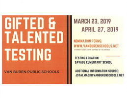 Gifted & Talented Testing
