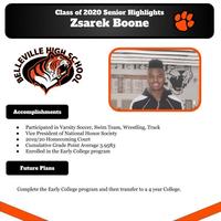 Senior Highlights: Zsarek Boone