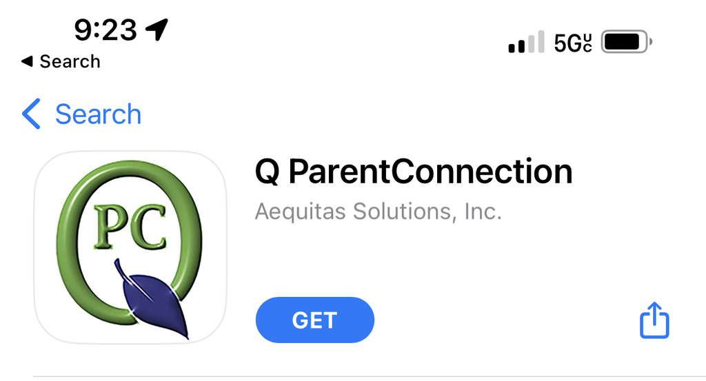q Parent Connection app image