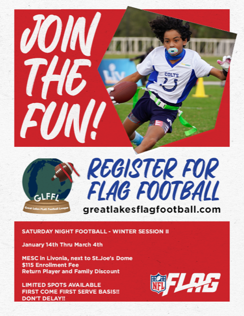 Great Lakes Flag Football Flyer. https://www.greatlakesflagfootball.com/