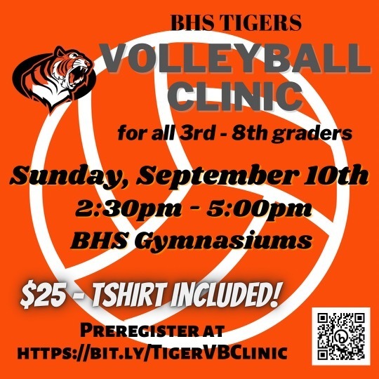 BHS Volleyball Clinic Info